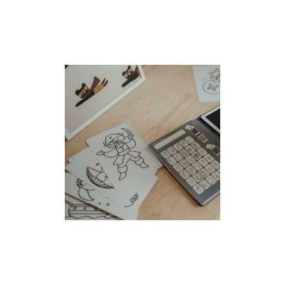 Recharge tablette à dessin Kidydraw mini - Animaux autour du monde / Océans et Pirates