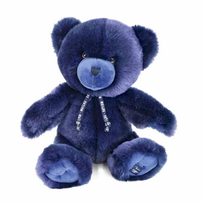 Peluche L'Ours Maïlou Marine 35cm