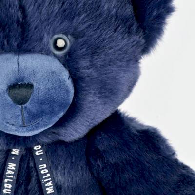 Peluche L'Ours Maïlou Marine 35cm
