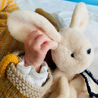 Doudou Lapin Dorlotin beige