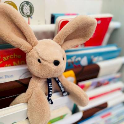 Doudou Lapin Dorlotin beige