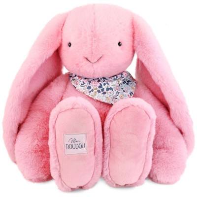Peluche Lapin rose Copains Câlins 50 cm(dupliqué)