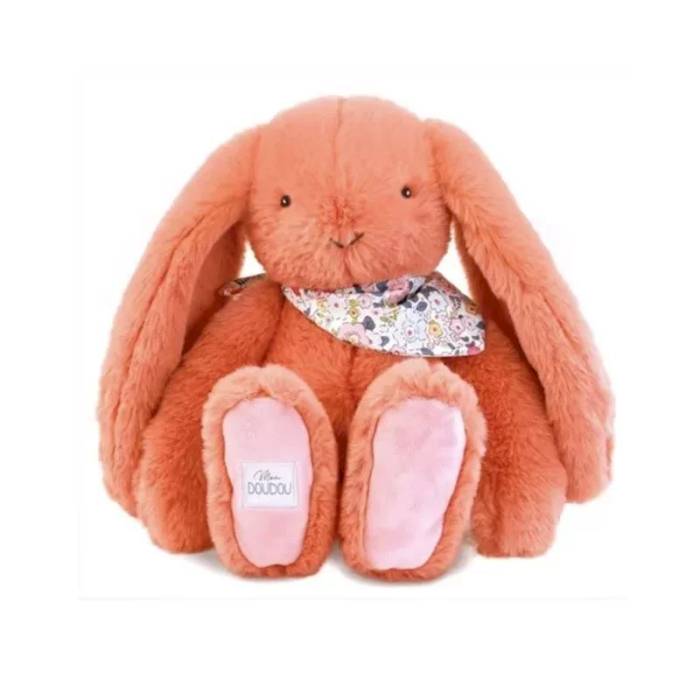 Peluche Lapin Fleurette Terracotta 35cm Peluche Lapin Fleurette Terracotta 35cm