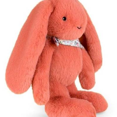 Peluche Lapin Fleurette Terracotta 35cm