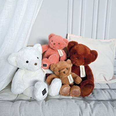 Peluche Nounours rose praline 40cm