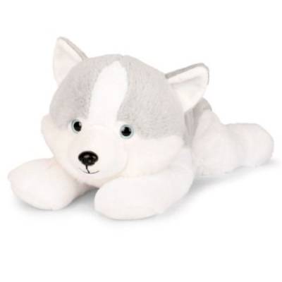 Peluche chien Husky allongé 40cm