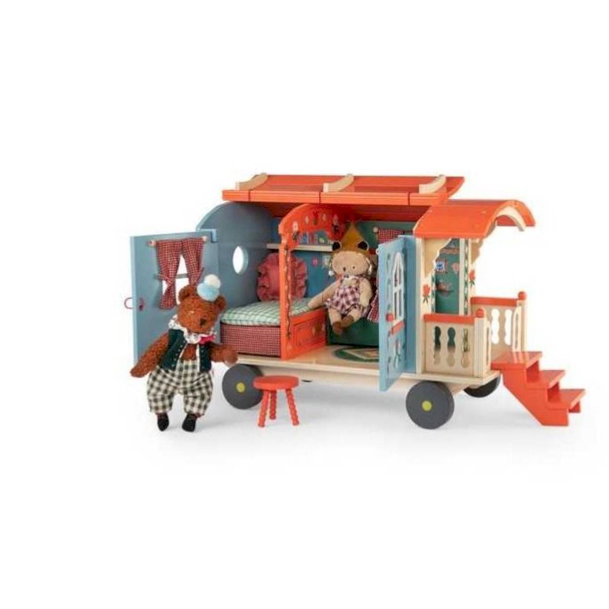 Roulotte en bois - Les Minouchkas