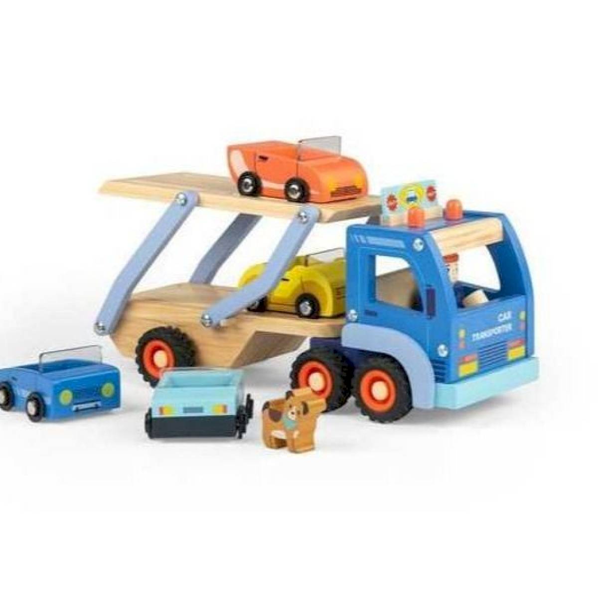 Camion de transport de voitures Avenue du Moulin