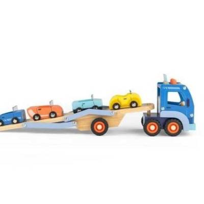 Camion de transport de voitures Avenue du Moulin