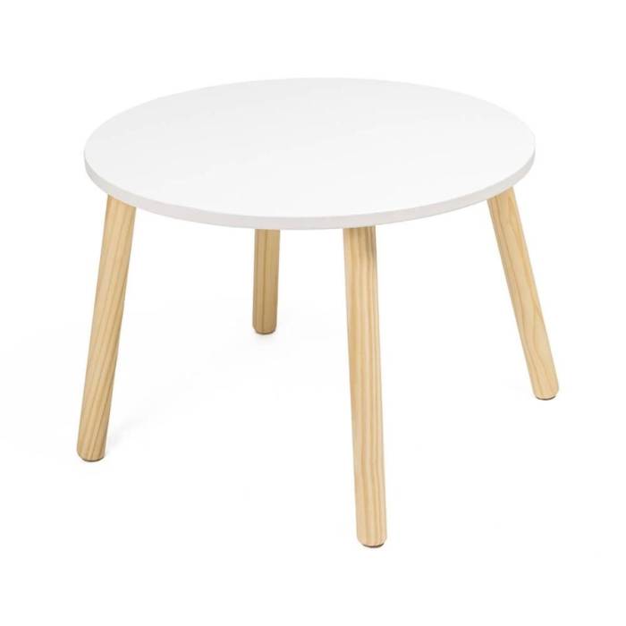 Table ronde en bois pour enfant 60cm