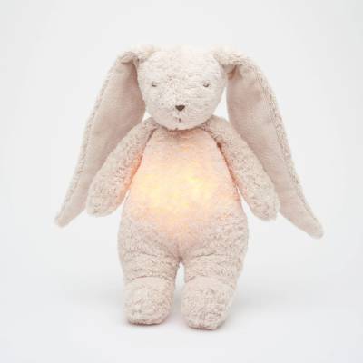 Peluche veilleuse Lapin Moonie - coloris rose blush