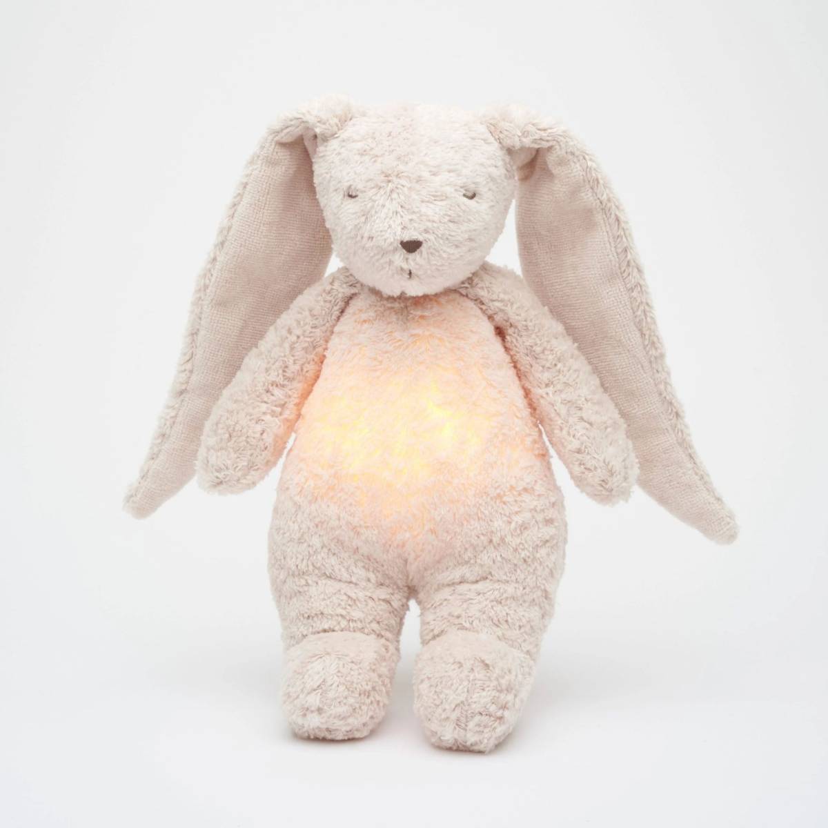 Peluche veilleuse Lapin Moonie - coloris rose blush