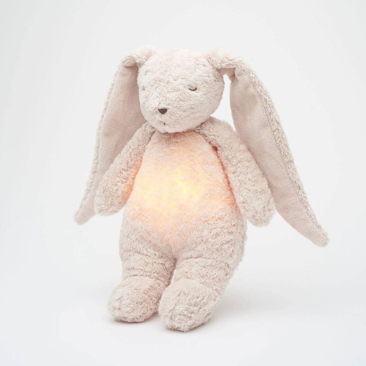 Peluche veilleuse Lapin Moonie - coloris rose blush