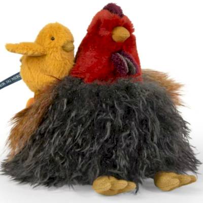 Peluche Poule 28cm