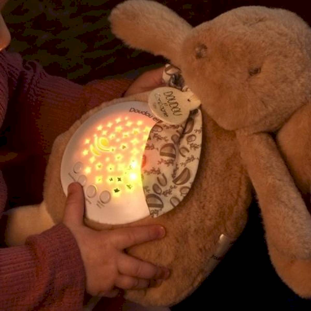 Veilleuse musicale Lapin beige