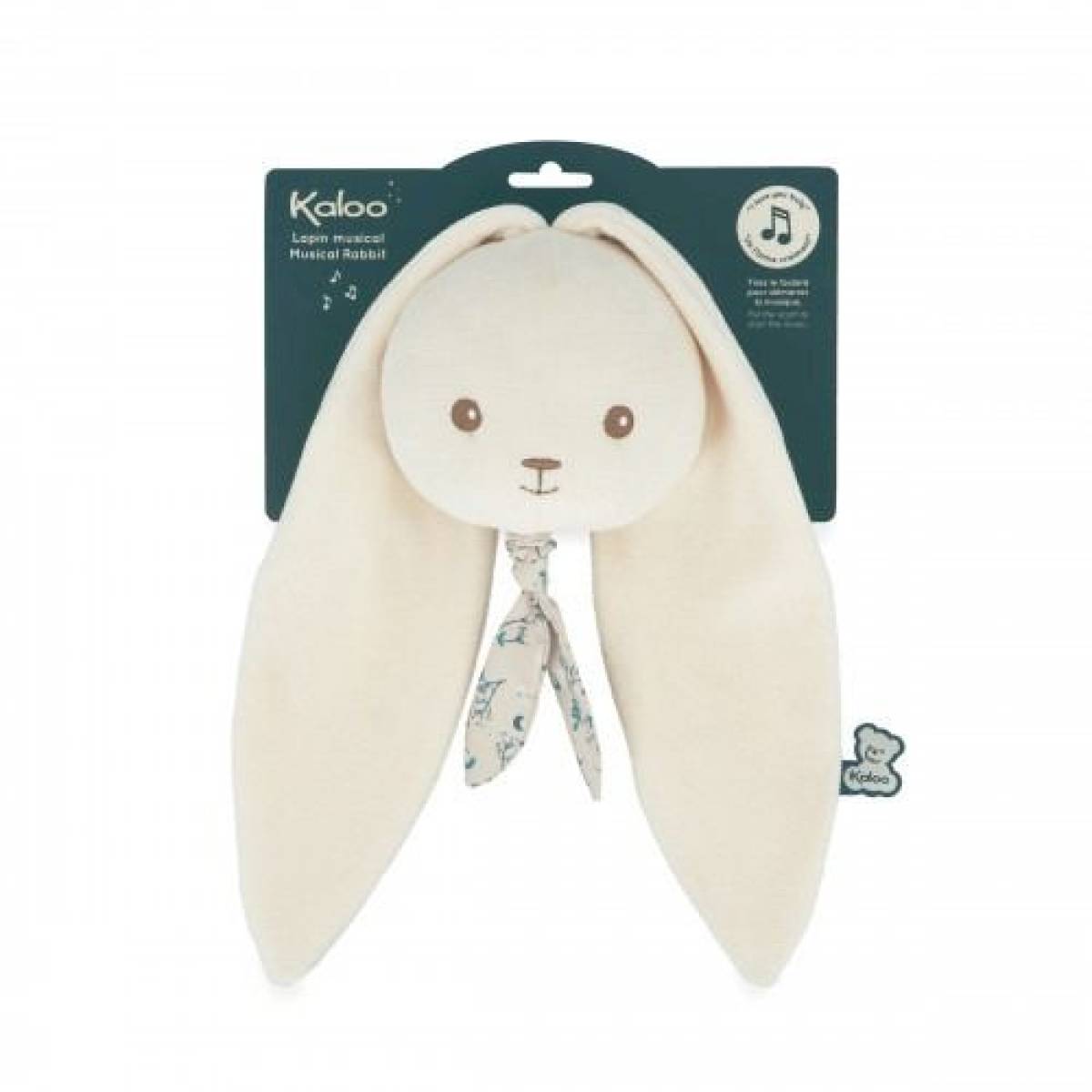 Peluche musicale Lapin crème