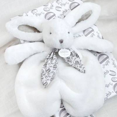 Doudou Lapin blanc 29cm