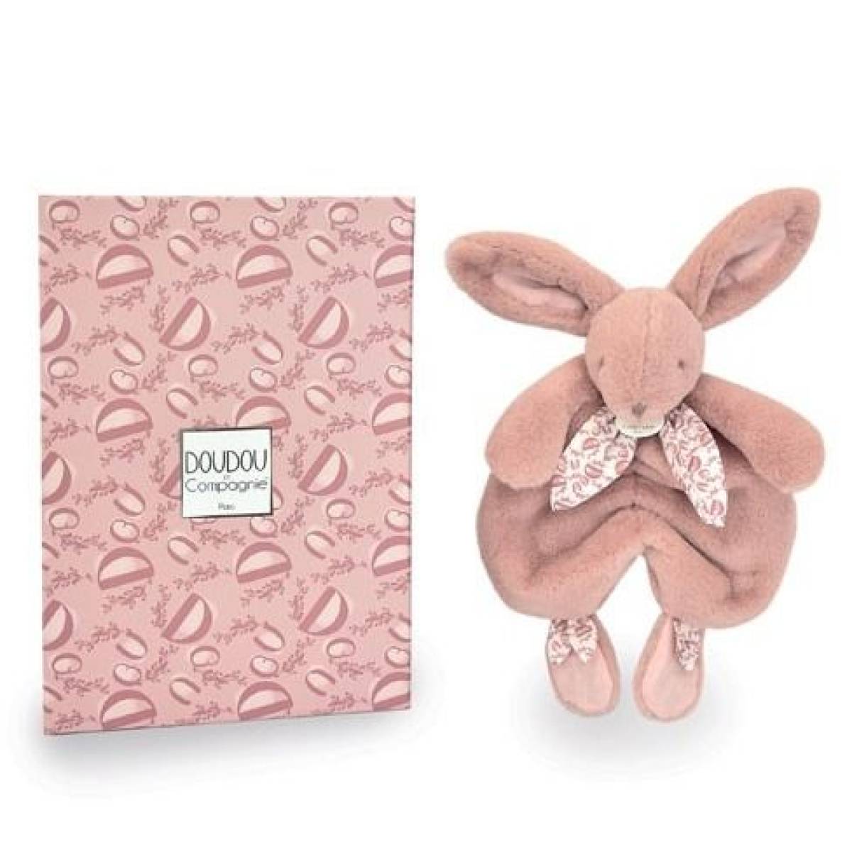 Doudou Lapin rose 29cm