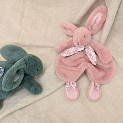 Doudou Lapin rose 29cm