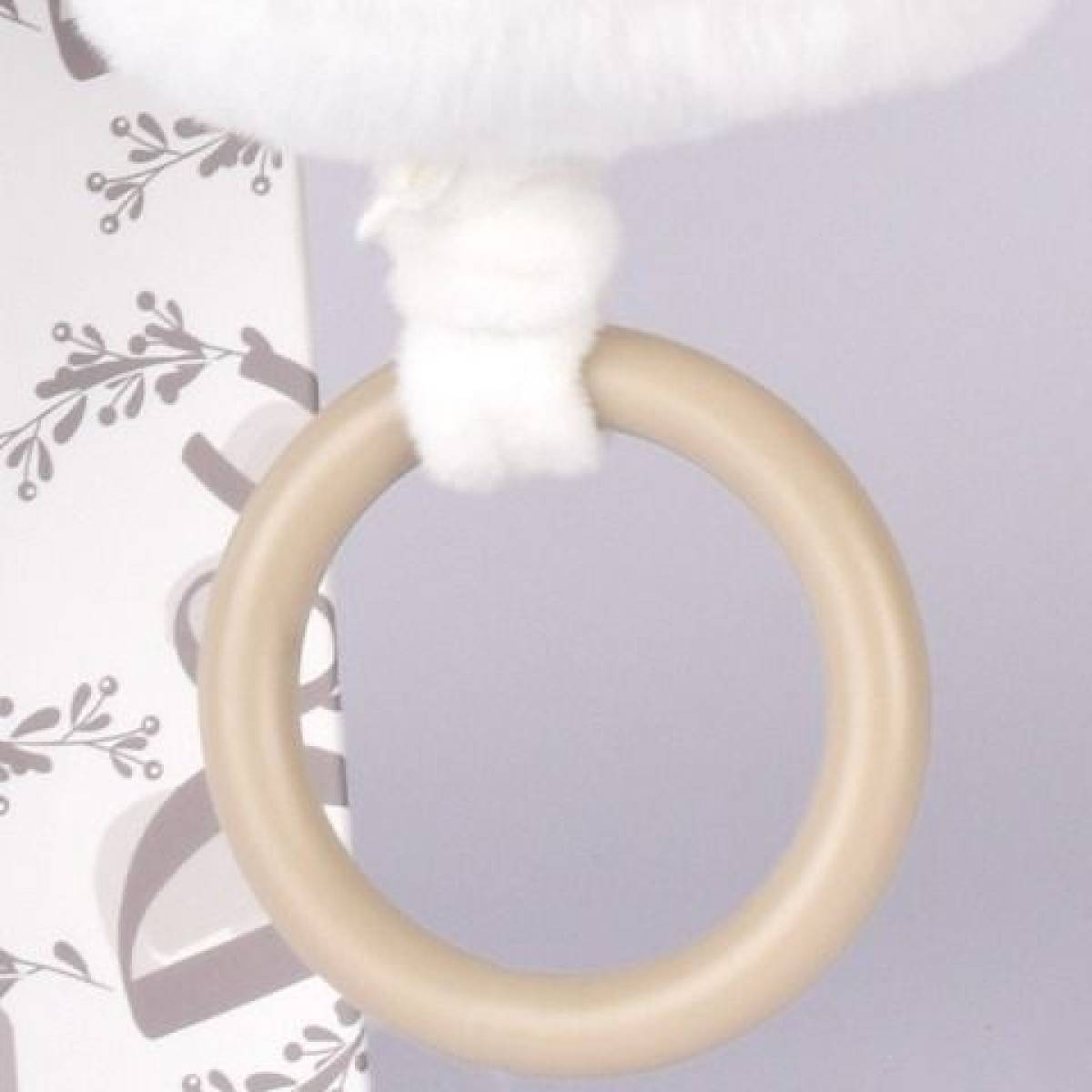 Boite à musique Lapin doudou blanc 20cm