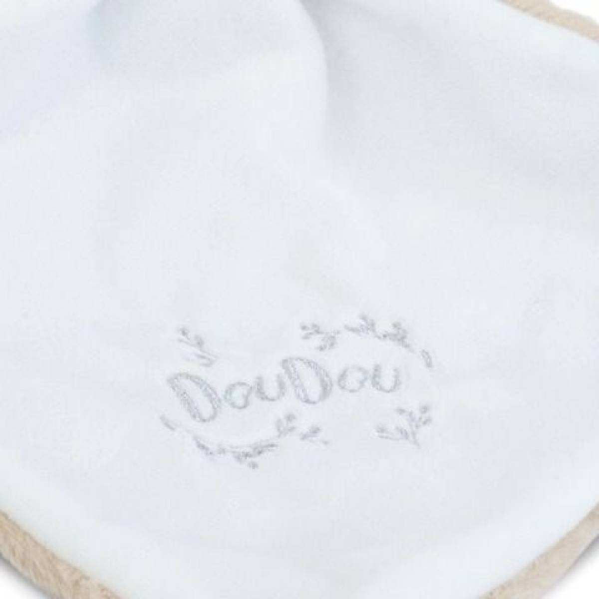 Doudou Lapin mouchoir beige 10cm