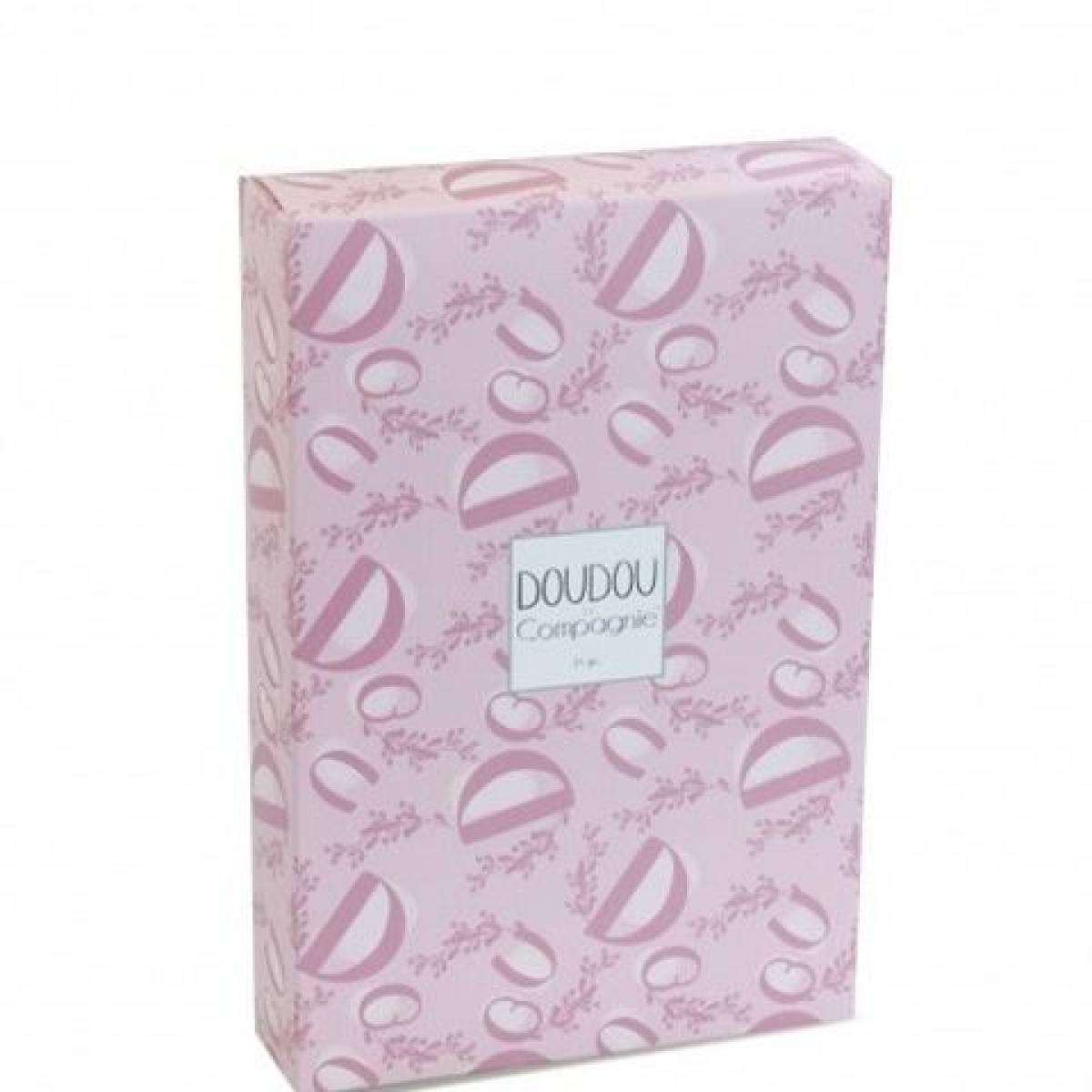 Doudou Lapin mouchoir rose 10cm