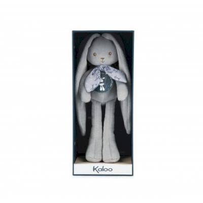 Peluche Pantin Lapin bleu -35cm