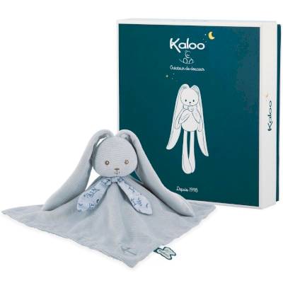 Doudou Lapin bleu 30cm