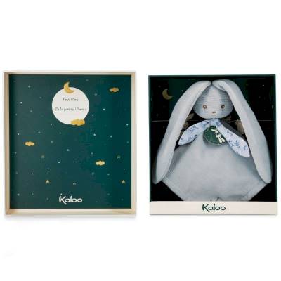 Doudou Lapin bleu 30cm