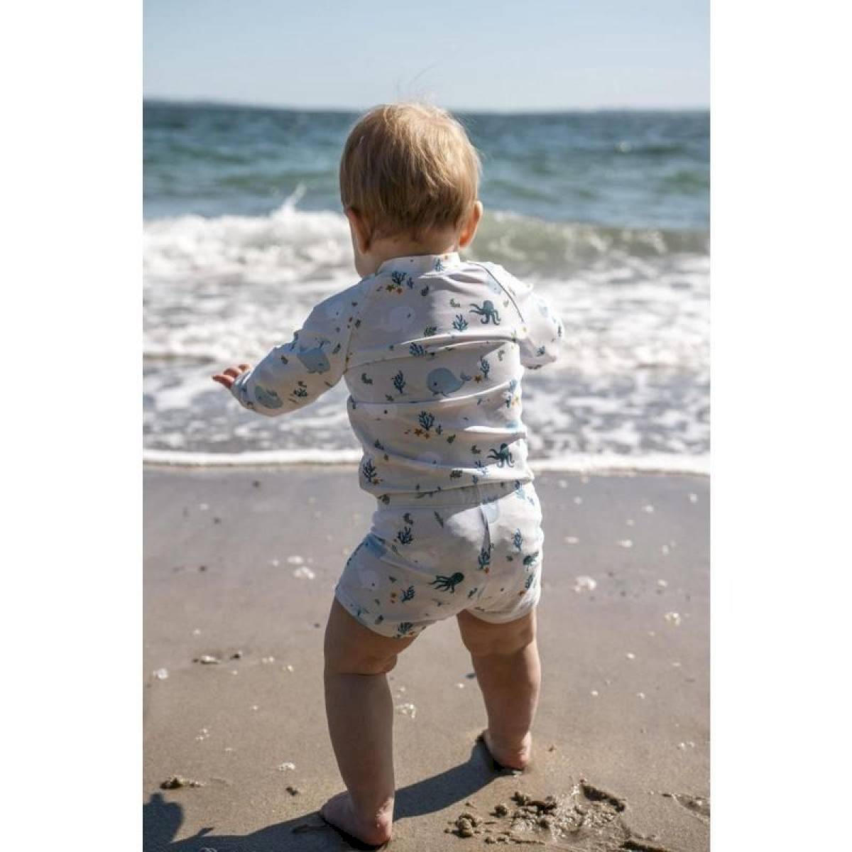T-shirt anti UV Christian la Baleine 1-2 ans