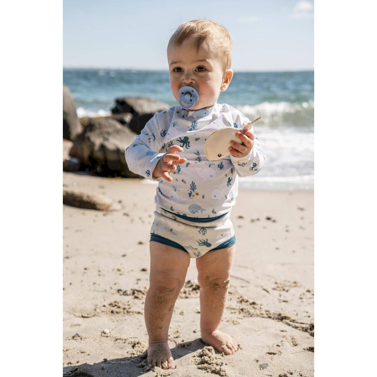 Maillot de bain combinaison anti UV Christian la Baleine 1-2 ans(dupliqué)