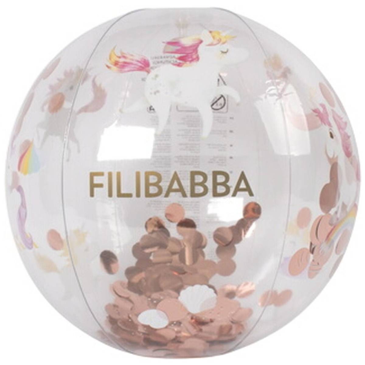 Ballon de plage 40cm - La plage des Licornes