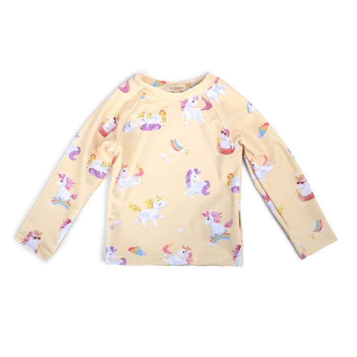T-shirt anti UV La plage des Licornes 1-2 ans