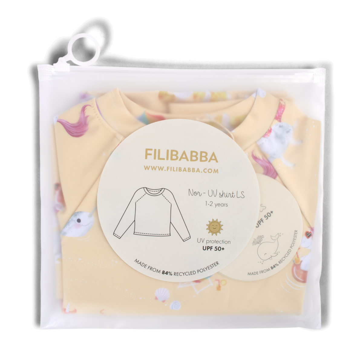 T-shirt anti UV La plage des Licornes 1-2 ans