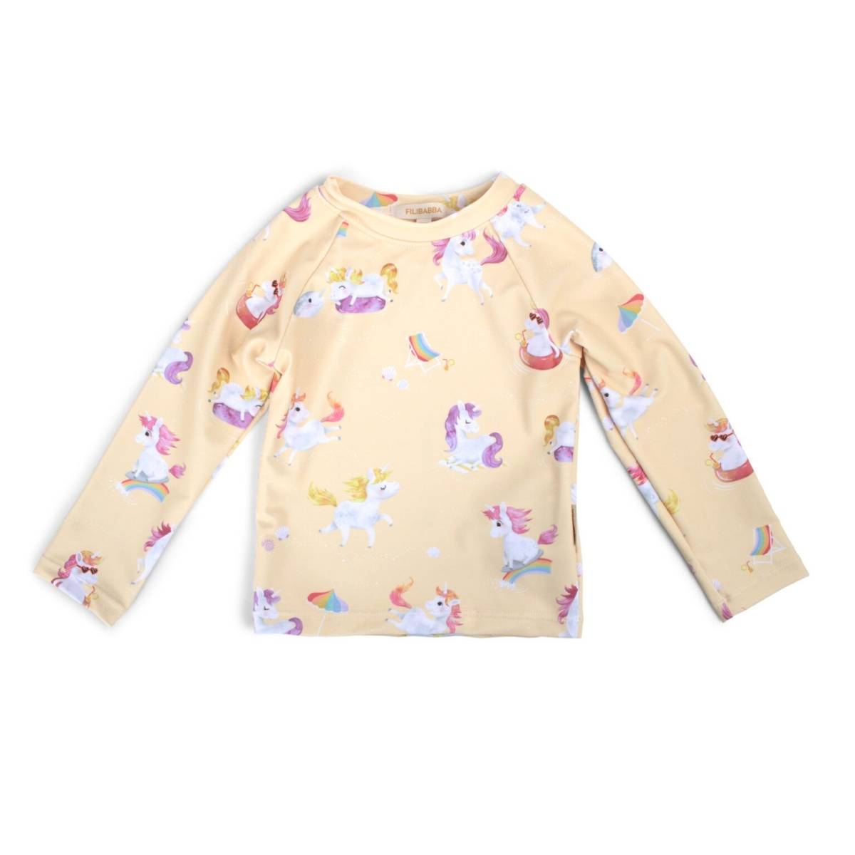 T-shirt anti UV La plage des Licornes 3-4 ans