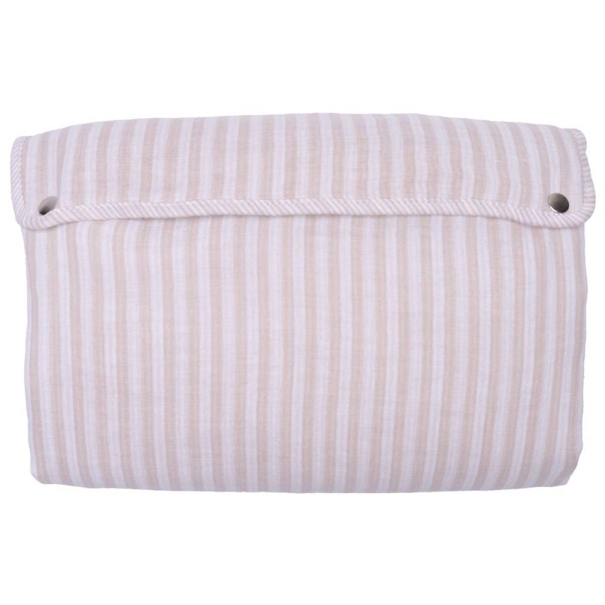Cape de bain et gant de toilette rayé galet(dupliqué)