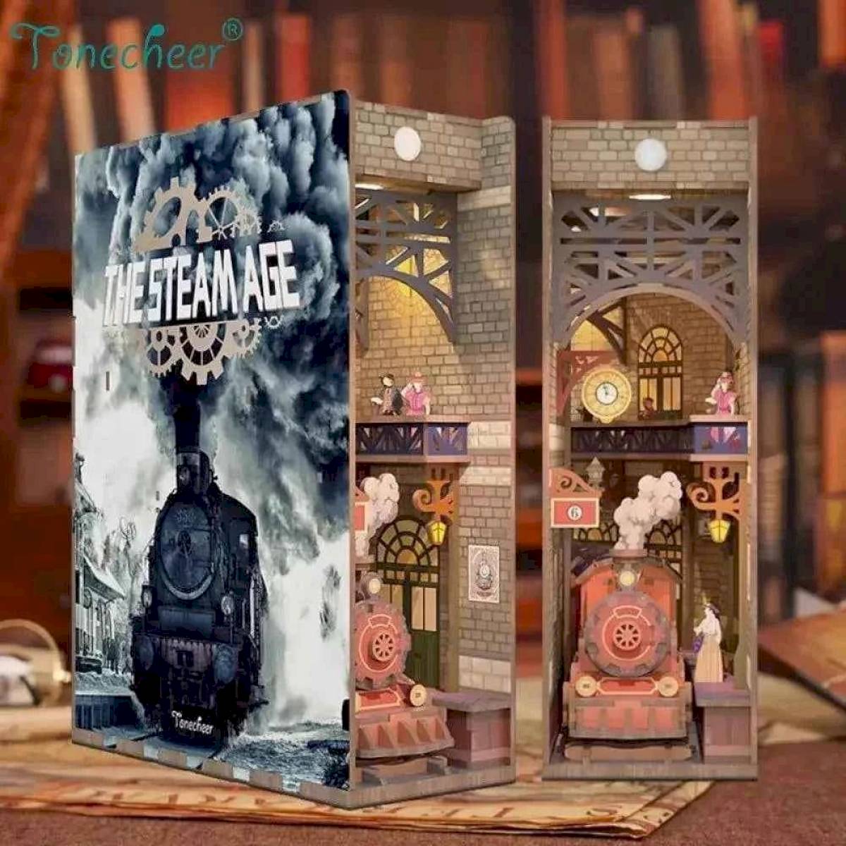 Book Nook The Steam Age - Tonecheer