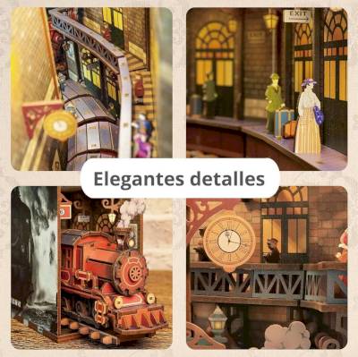 Book Nook The Steam Age - Tonecheer