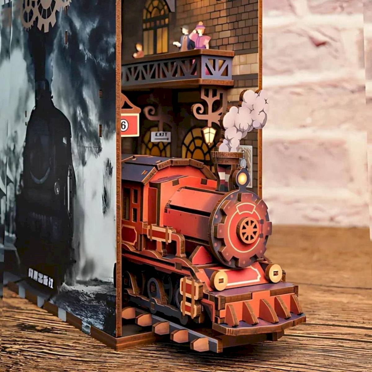 Book Nook The Steam Age - Tonecheer