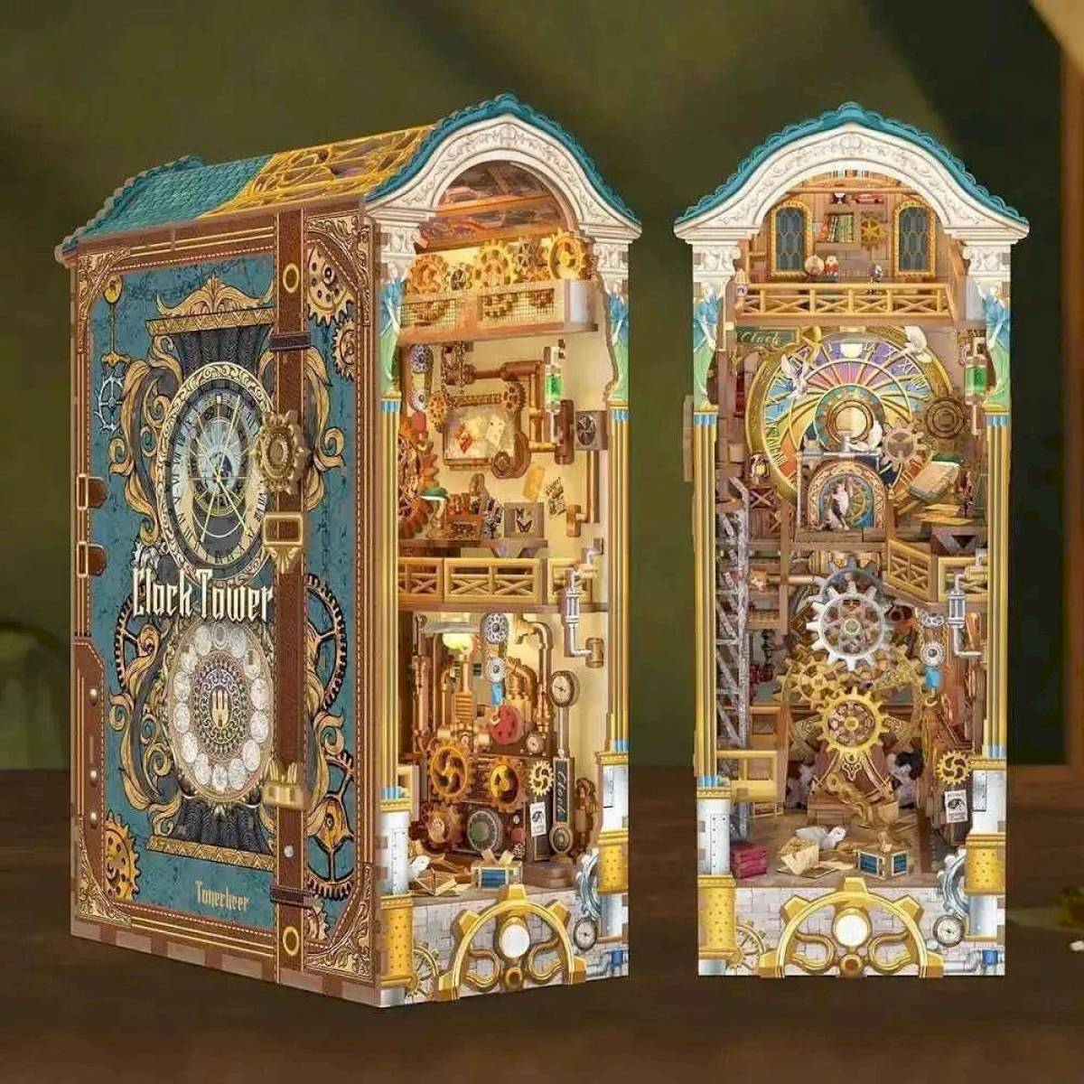 Book Nook Clock Tower - Tonecheer