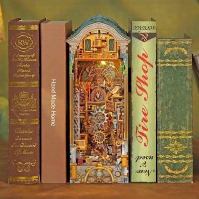 Book Nook Clock Tower - Tonecheer