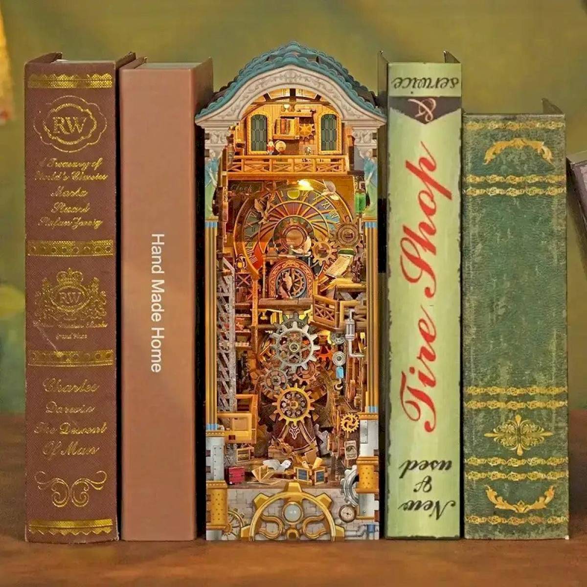 Book Nook Clock Tower - Tonecheer