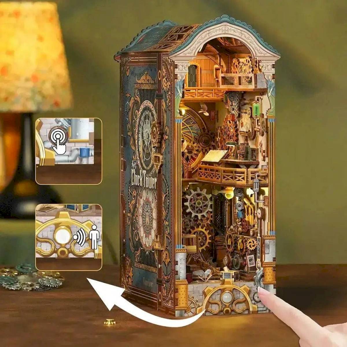 Book Nook Clock Tower - Tonecheer