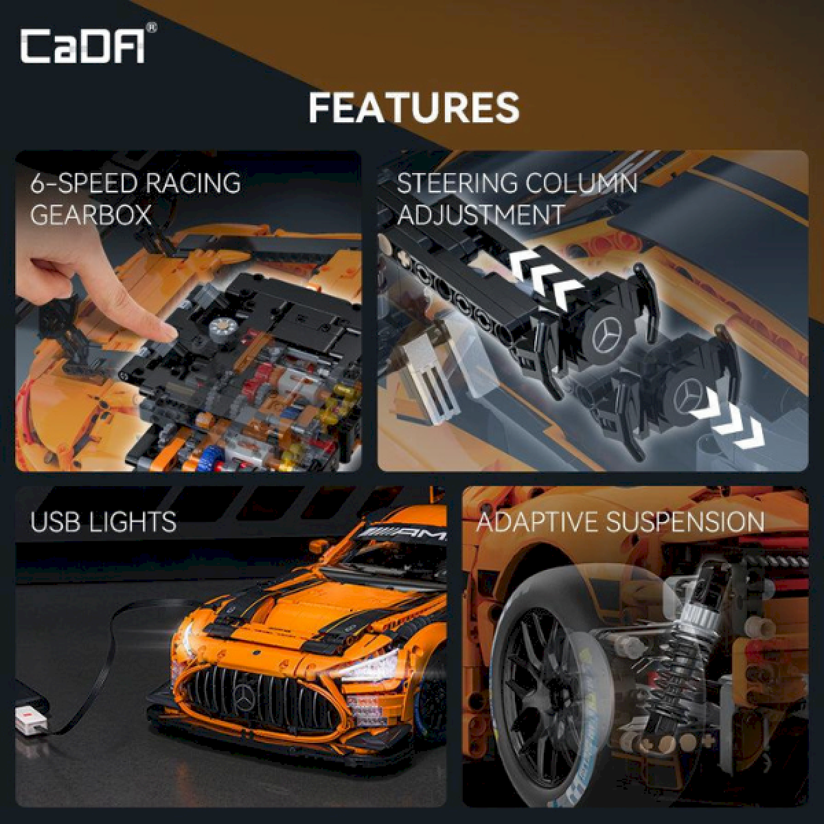 Voiture de course Mercedes-AMG GT3 - 5466 pièces