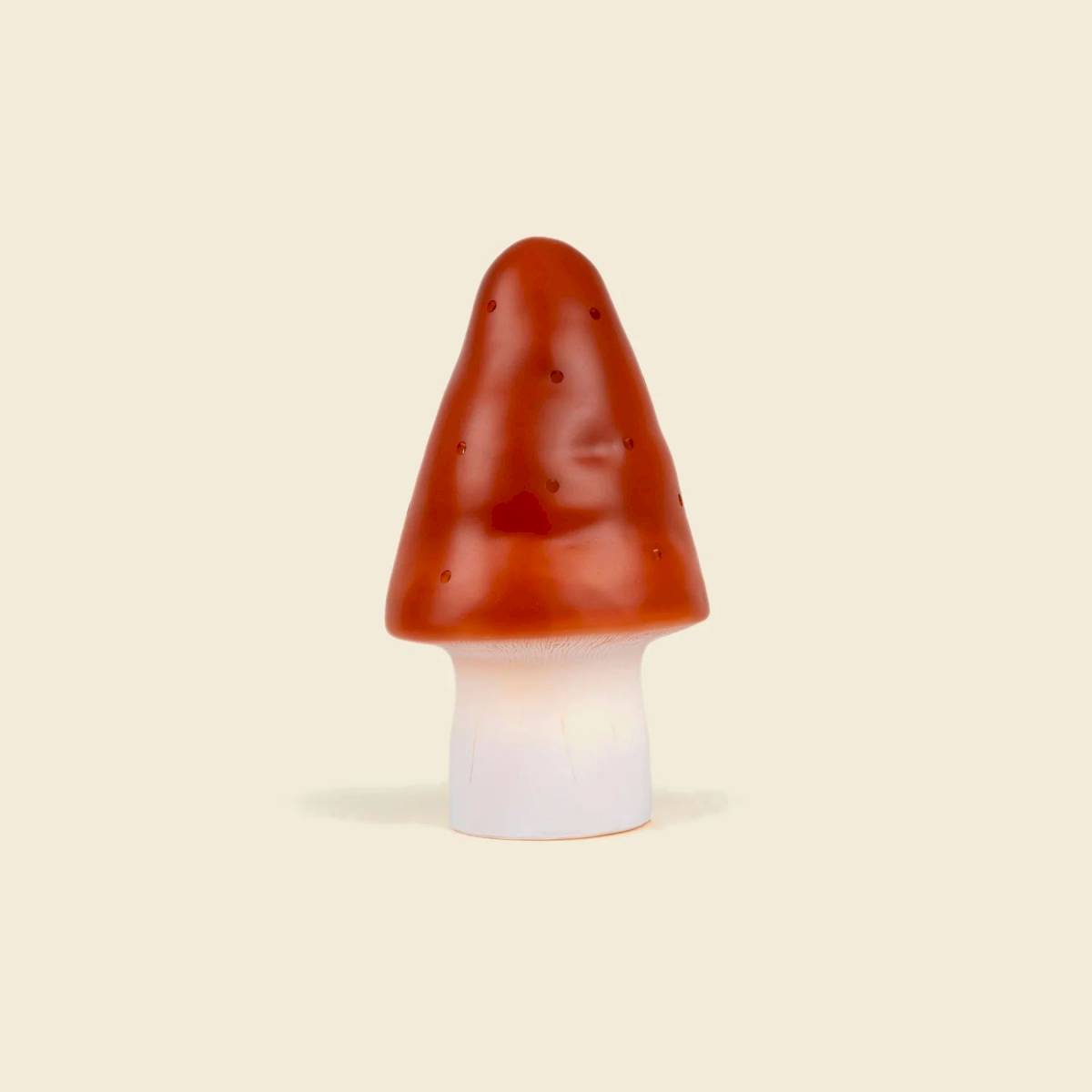 Petite lampe Champignon Rouge Brique