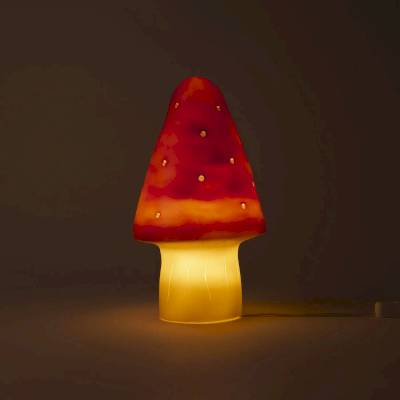 Petite lampe Champignon Rouge Brique