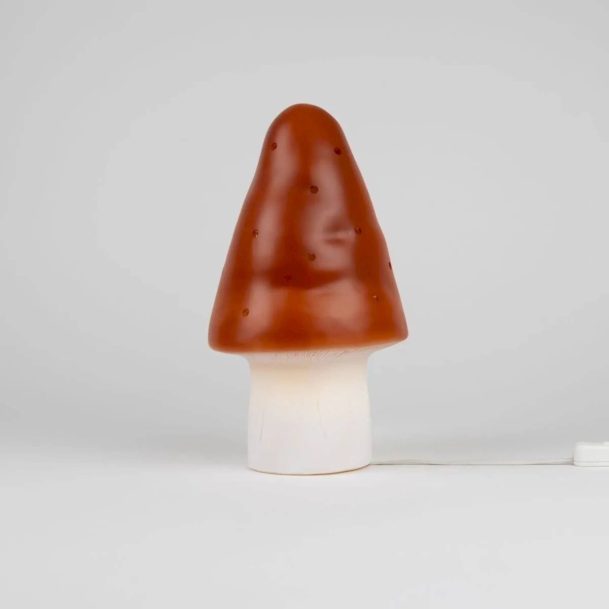 Petite lampe Champignon Rouge Brique