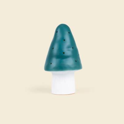 Petite lampe Champignon bleu Natural Teal