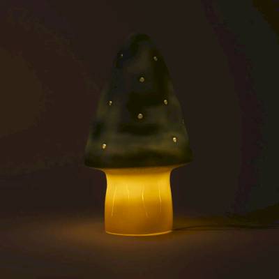 Petite lampe Champignon bleu Natural Teal