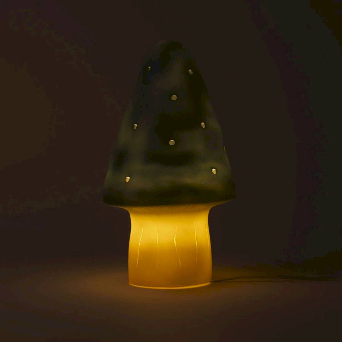 Petite lampe Champignon bleu Natural Teal
